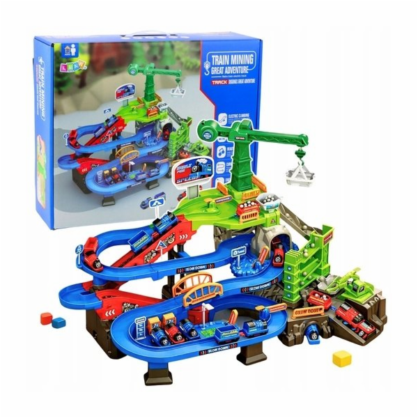 LeanToys Interaktivní sada Důlní železniční trať Nákladní...