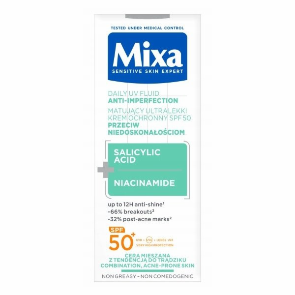 MIXA_UV Fluid ultralehký ochranný fluid SPF 50+ 40ml