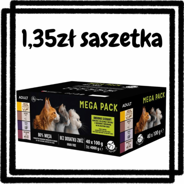 PETREPUBLIC Mega Pack Chicken with veal, duck, turkey, be...