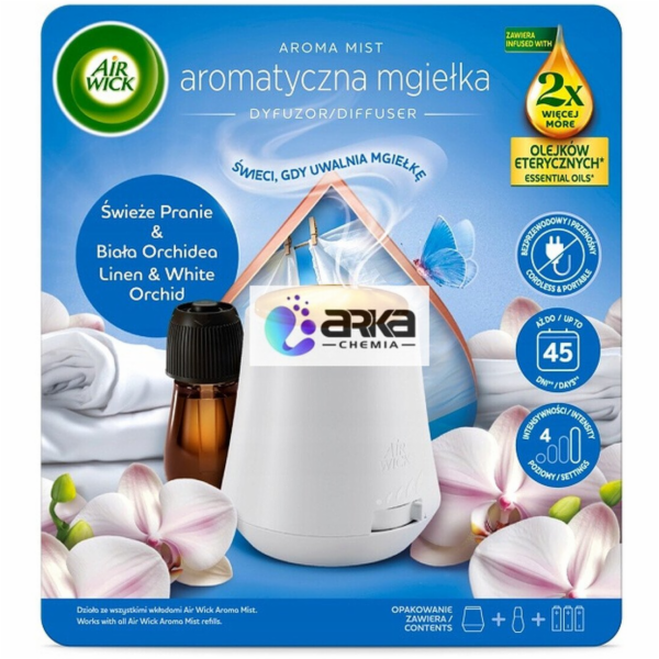 Air Wick Aroma Mist s oleji Sada Fresh Laundry & White Or...