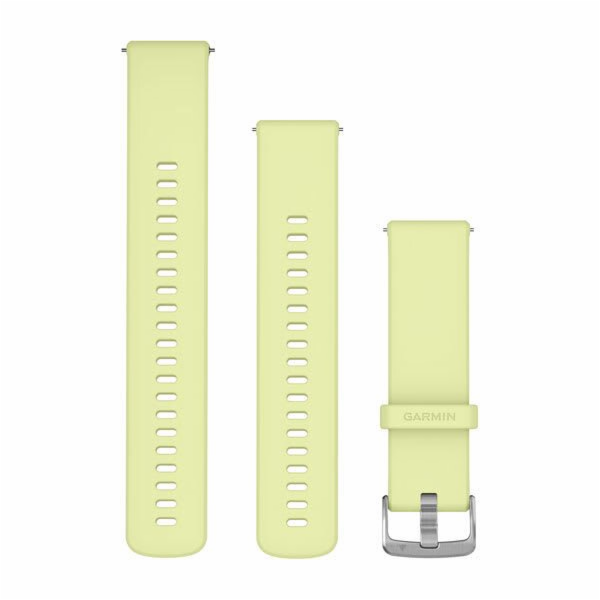 Garmin 22mm silikonové citronově/nerezové rychloupínací s...