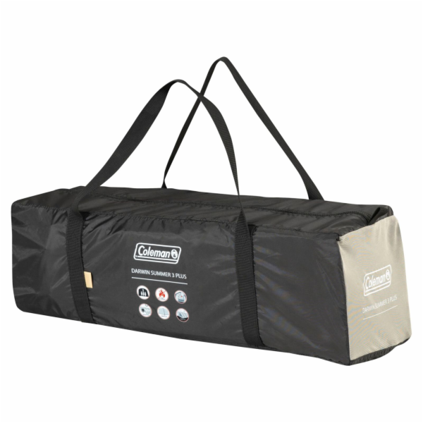 Coleman Darwin 3 Plus Summer (béžová/tmavě červená)