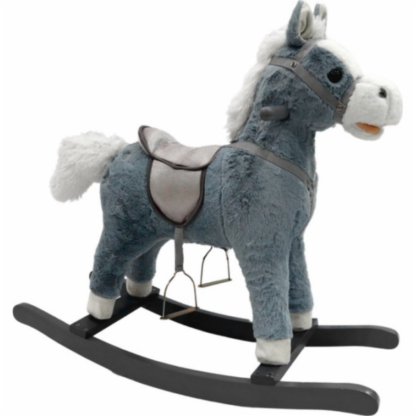 LeanToys Houpací kůň 74 cm Sounds Gray