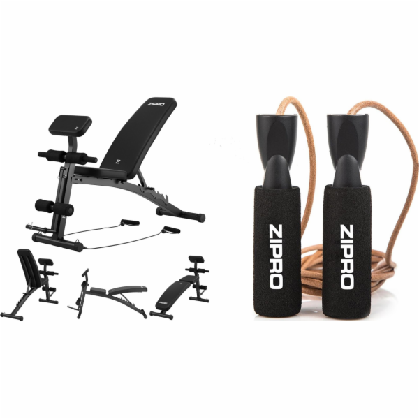 Zipro Cvičební lavice Volume + švihadlo Zipro