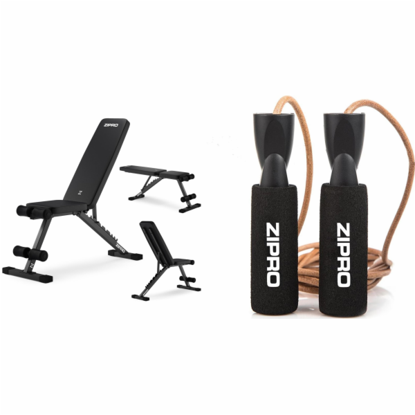 Zipro Cvičební lavice Stride + švihadlo Zipro