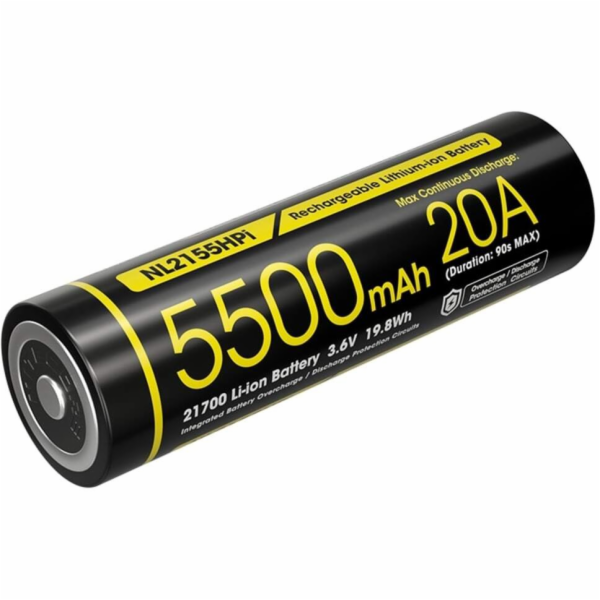 Nitecore Baterie 21700 5500mAh 20A 3,6V