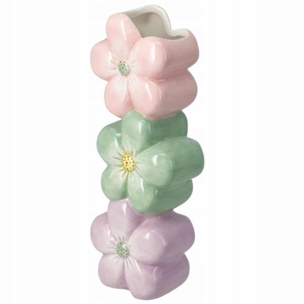 Home Styling Collection Keramická dekorativní váza s moti...