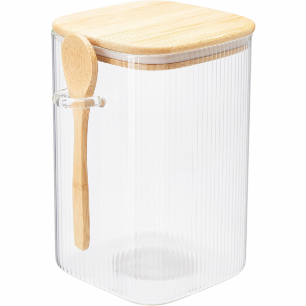 WMF Skleněné nádoby ZUNI s víčky, drážkované sklo