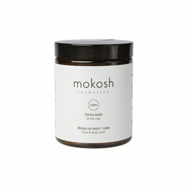 Mokosh Cosmetics Pleťová a tělová maska z bílého jílu 180ml