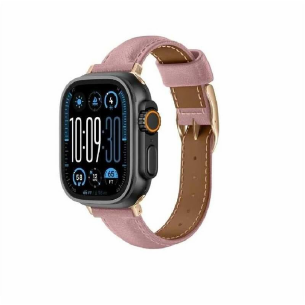 Amazingthing Kožený řemínek Class Band pro Apple Watch 45...