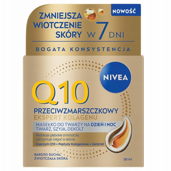Nivea Q10 Anti-Wrinkle Collagen Expert máslo na obličej, ...