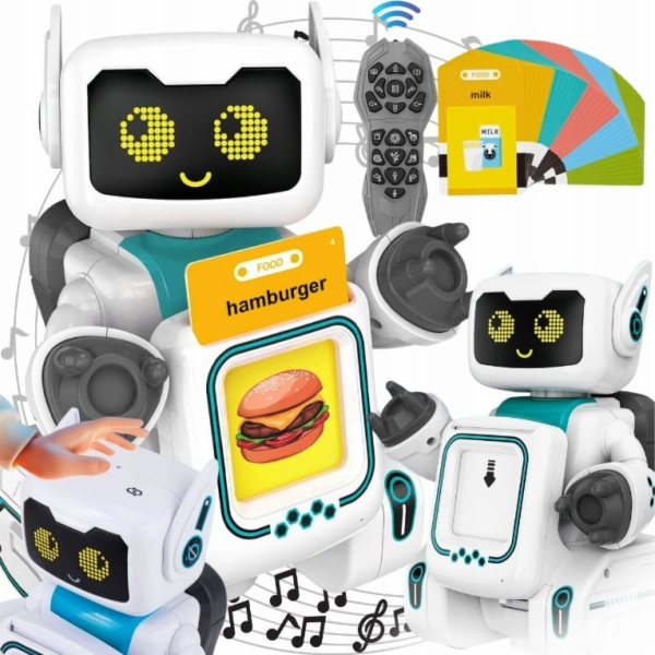 Bounn robot na čtení anglických kartiček na dálkové ovládání