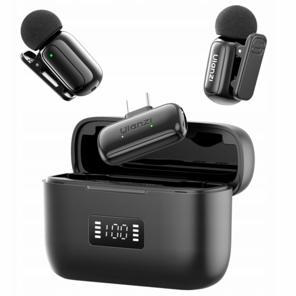 Ulanzi 2x Bezdrátový mikrofon 100m pro telefon s USB Type...