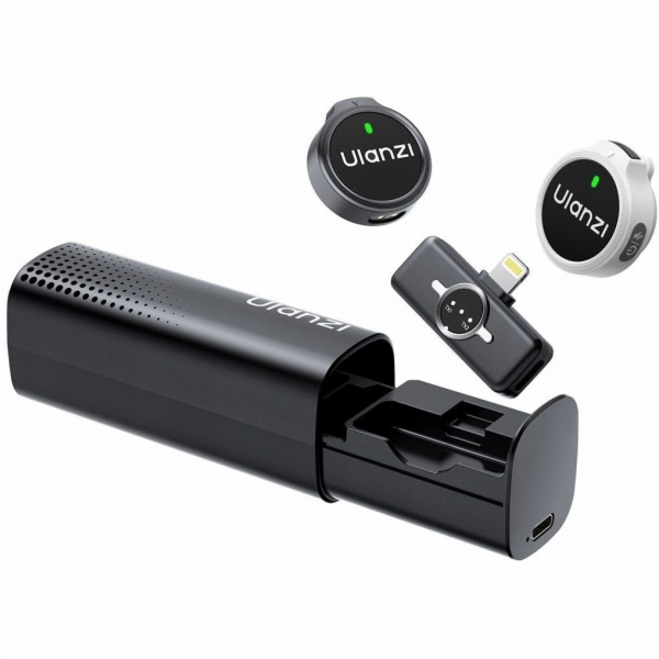 Ulanzi 2x Bezdrátový mikrofon 100m pro Lightning nabíjecí...