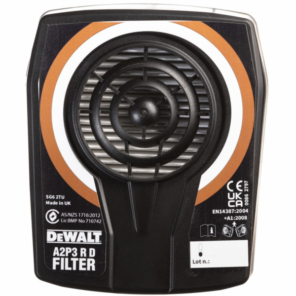 DeWalt Náhradní filtry pro masky, třída A2P3, 2 kusy DXIR...