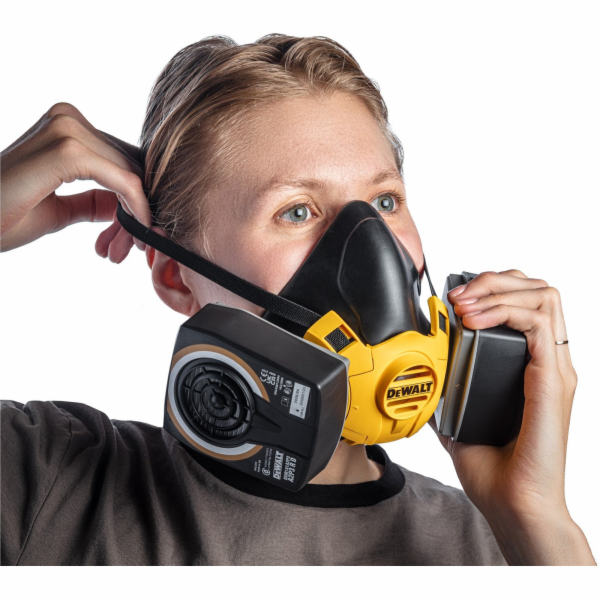 DeWalt Ochranná polomaska s filtry třídy A2P3, velikost L...