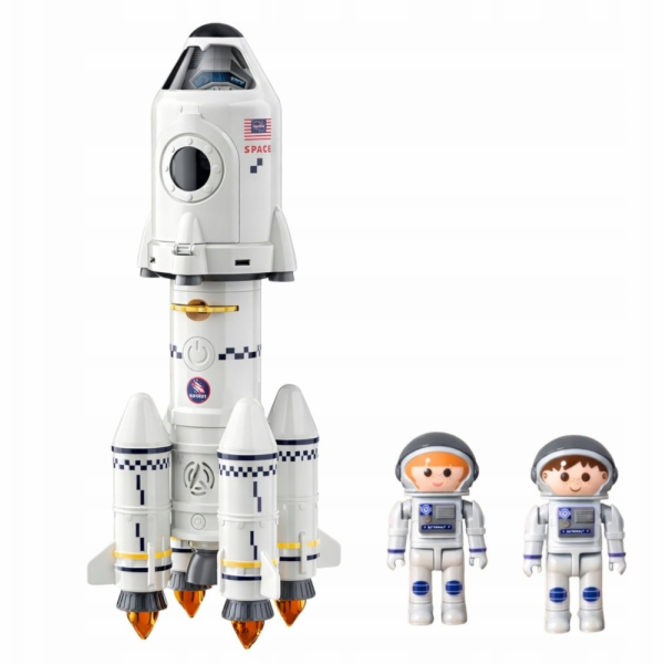 LeanToys Vzdělávací hračka Vesmírná raketa 5 v 1 Astronau...