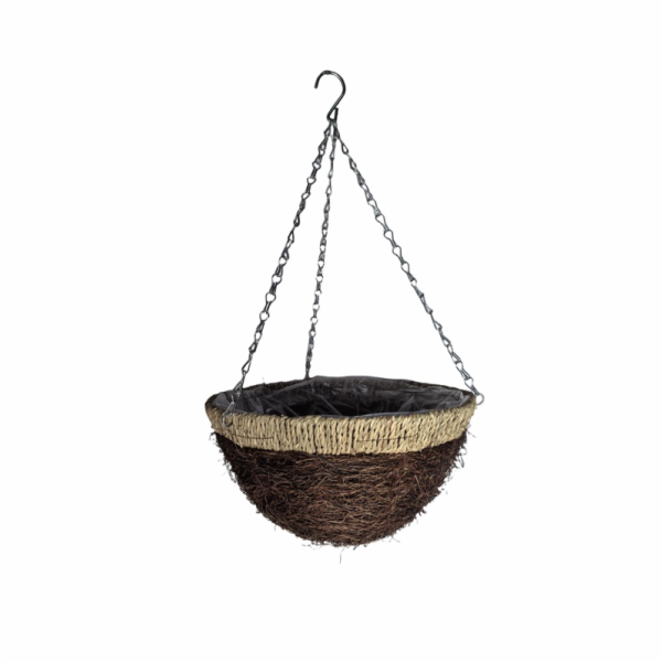 GARDEN_CENTE Závěsný květináč Garden Center, dřevěný, hnědý