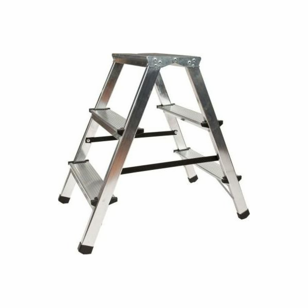AWTools AW ŽEBŘÍKOVÁ STOLIČKA 3 SCHODY 125 KG AW23003