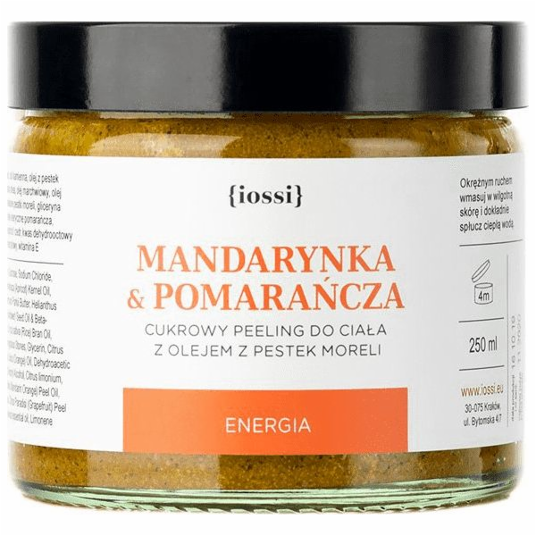 Iossi Cukrový tělový peeling Mandarinka a pomeranč s olej...