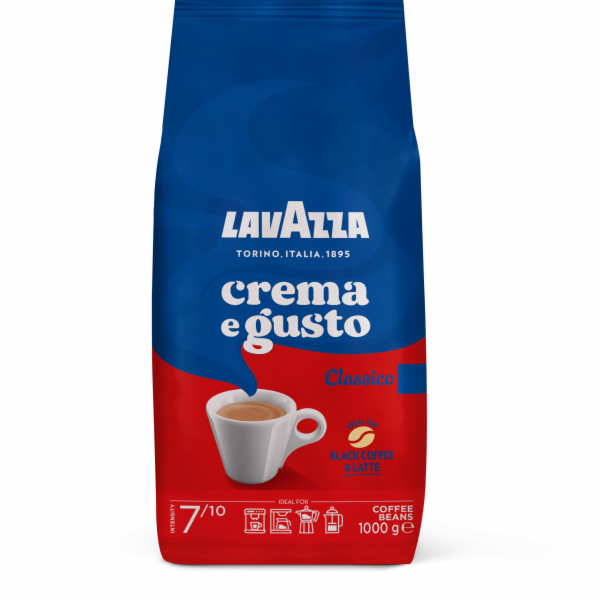 Lavazza Crema e Gusto - zrnková káva Classico 1 kg