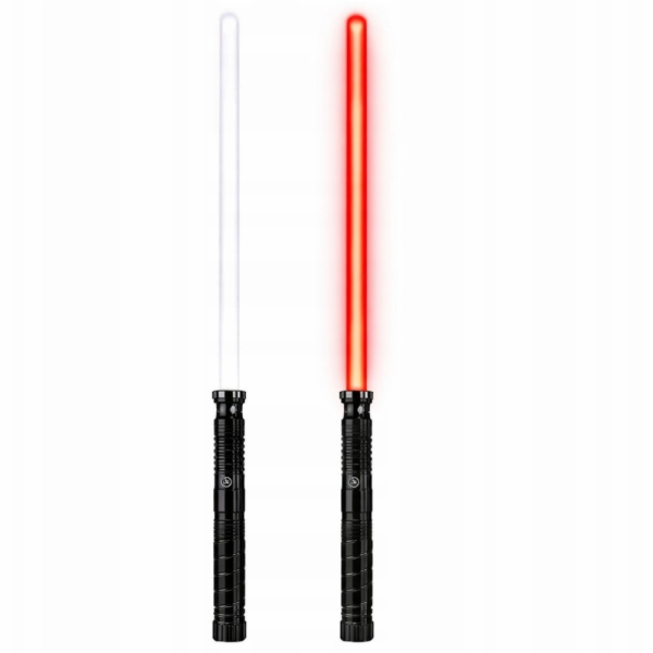 LeanToys LED laserový světelný meč se zvuky, kovová rukoj...