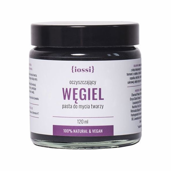Iossi Čisticí pasta na obličej s aktivním uhlím, řasami a...