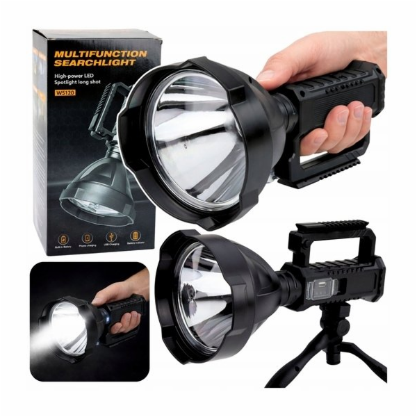 Lean Velká svítilna s LED reflektorem a stativem, powerba...