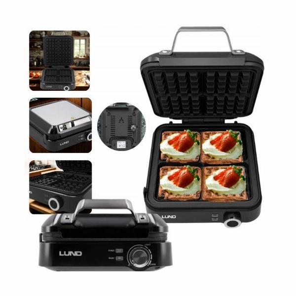 Lund VAFLOVÝ PEČIČ 1500 W - 4 VAFLE