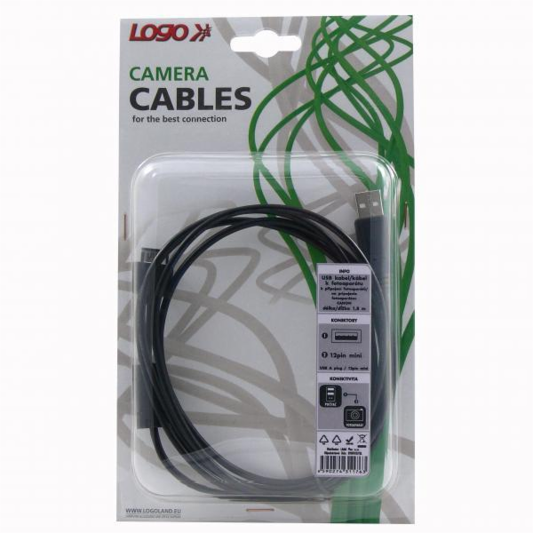 Logo USB kabel (2.0)  USB A samec - 12-p