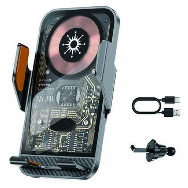 T-Phox Bezdrátový držák do auta T-C10 15W, černý