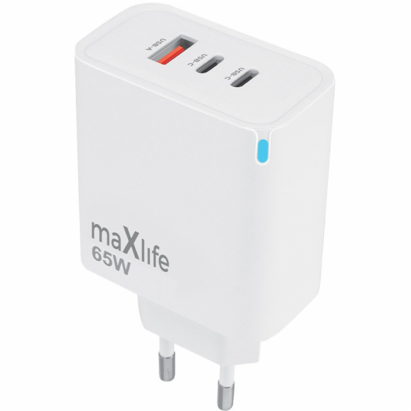 MaxLife GaN PD QC síťová nabíječka MXTC-09-65ACC 2x USB-C...