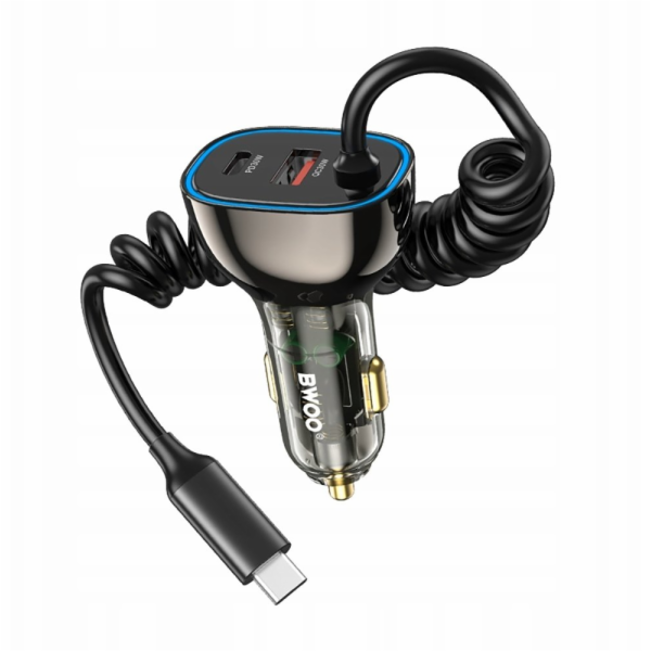 BWOO Autonabíječka PD CC96C 1x USB-C 1x USB 30W s kabelem...