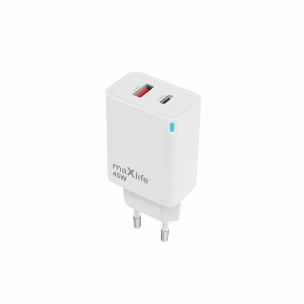MaxLife Nabíječka GaN PD QC do zásuvky MXTC-09-45AC 1x US...