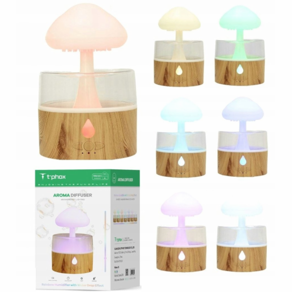 Retoo ZVLHČOVAČ/DIFUZÉR T-PHOX S BÍLOU LAMPOU DO DEŠTĚ