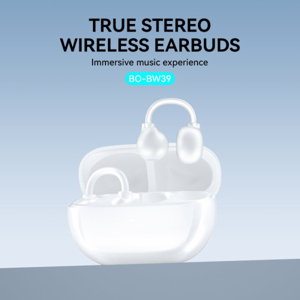 XO BWOO BW39 TWS Bluetooth sluchátka na běhání bílá