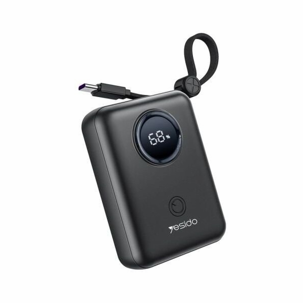 Yesido Powerbanka YP64 10 000 mAh 22,5 W LED, kabel USB-A...