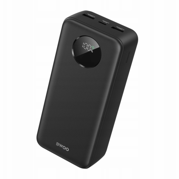 NoName Powerbanka BWOO 22,5W 30000 mAh s LCD displejem černá