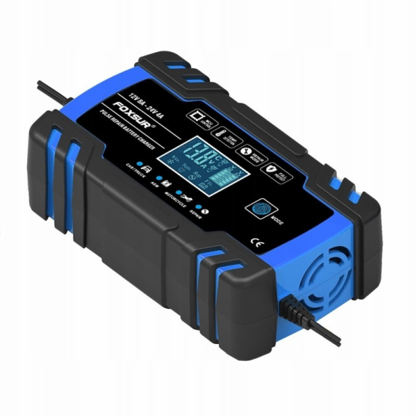 AWTools EM usměrňovač FOXSUR 12V a 24V 8A LCD