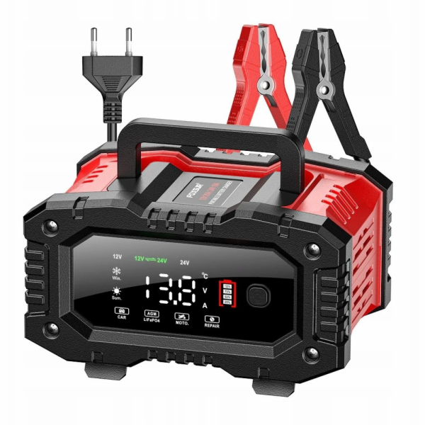 AWTools EM usměrňovač FOXSUR 12V a 24V 20A LCD