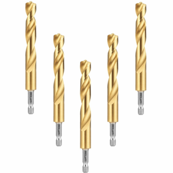 Proedge Vrtáky MILWAUKEE do kovu HSS-G TIN 12,5 mm – 5 ks.