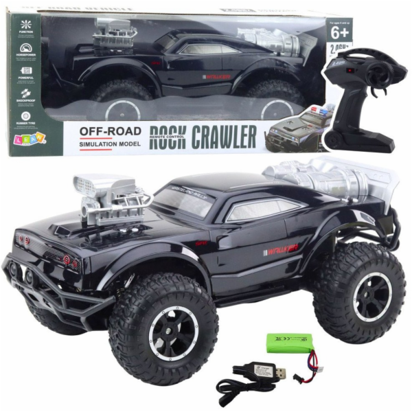 LeanToys VELKÉ AUTO NA DÁLKOVÉ OVLÁDÁNÍ RC AUTO 1:8 SVĚTL...