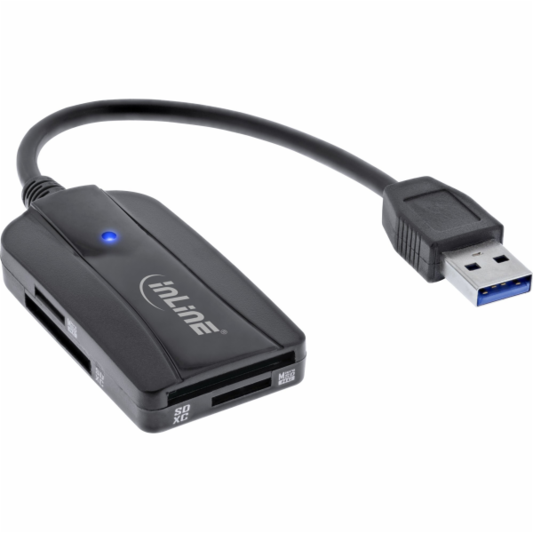 InLine Čtečka karet InLine® s USB 3.1 USB-A, pro SD/SDHC/...