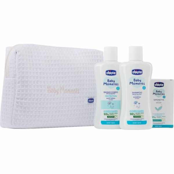 Chicco chicco Baby Moments Pink sada koupelová pěna 200ml...