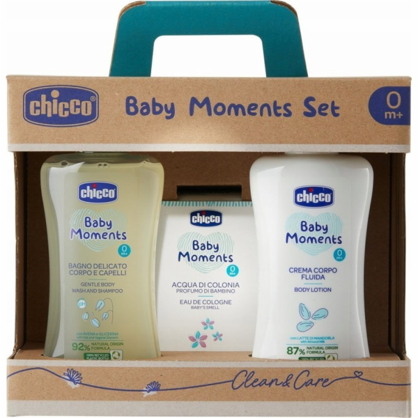 NoName CHICCO_SET Baby Moments koupelová pěna 200ml + bal...