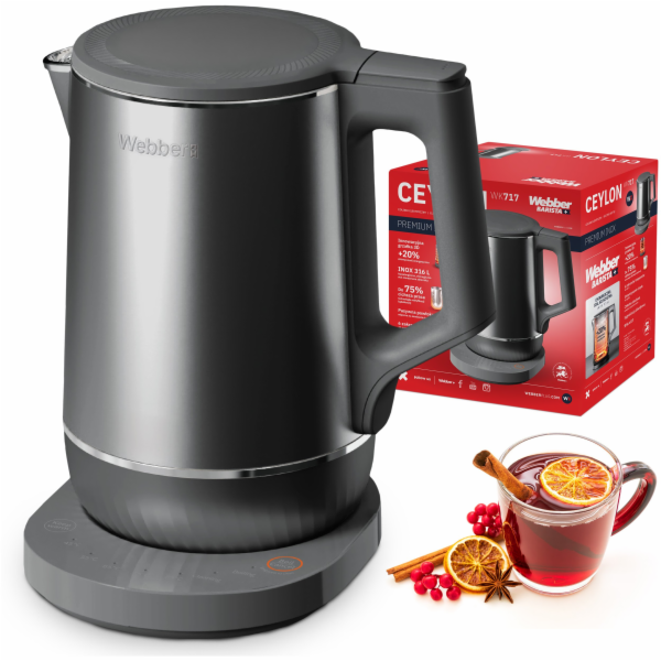 Webber Bezdrátová elektrická konvice Kettle 1,7 l 1800 W