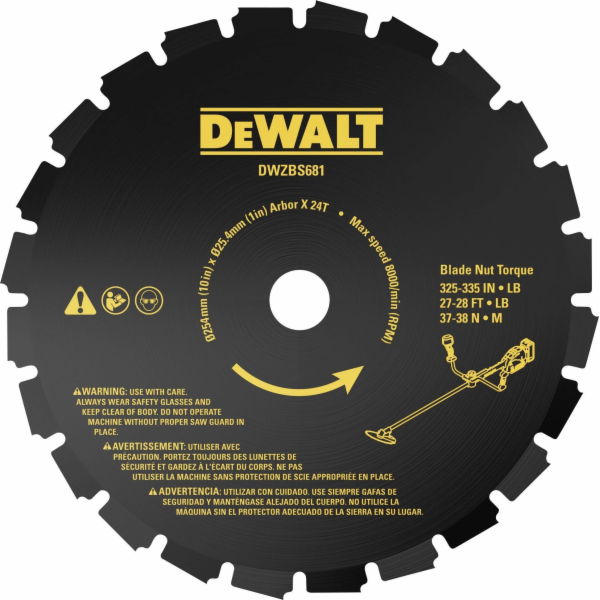 Dewalt 24T KARTÁČOVÝ ČEPEL