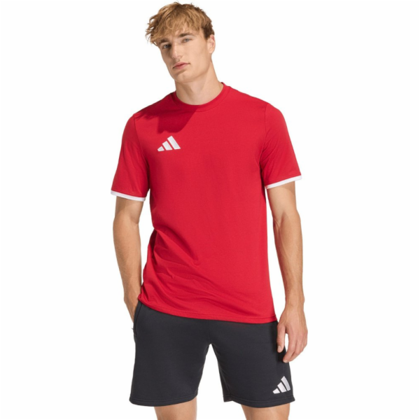 Adidas Pánské tričko Entrada 26 Tee červené JZ6676 L