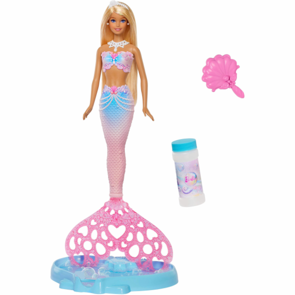Mattel Barbie Dreamtopia Bubble Mermaid Magic Bubbles Pan...