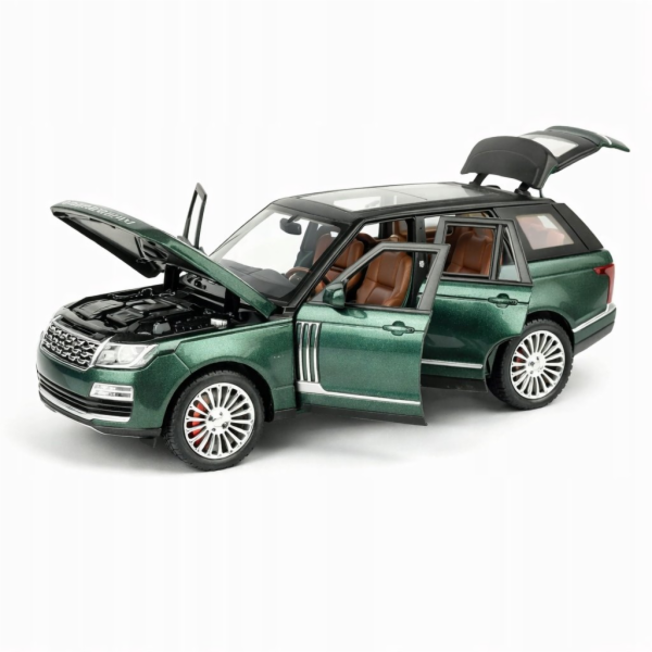 Inne Další Land Rover 1:24 světlý/lesklý kov v krabici